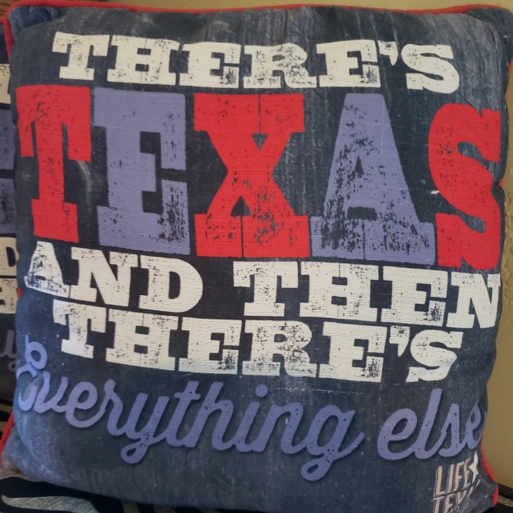 Texas throw pillow